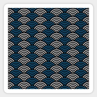 Traditional Japanese Wagara SEIGAIHA - Anime Patterns Sticker